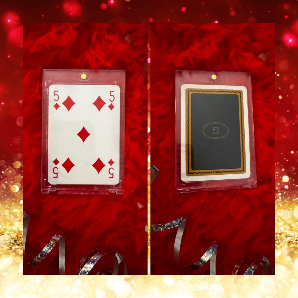 ❤️‍🔥FENDI Vintage Luxe Collector/Playing Card- 5 of ♦️